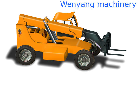 Chine Chine a fabriqué un chariot télescopique de 2,5 tonnes 4x4 avec moteur Cummins de 75 kW et une hauteur de levage de 8 m fournisseur