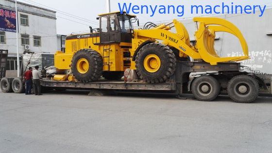 Machinerie Wenyang WY988J 22T chargeur avant de grande capacité avec pince à bois pour le Congo et le Gabon fournisseur