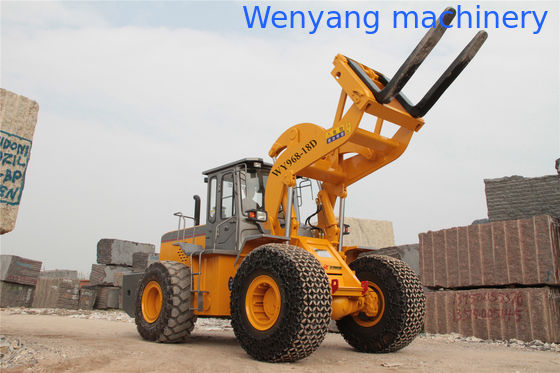Vente chaude WY968-18D Chargeuse sur pneus 18 tonnes avec fourche à palettes et moteur Weichai 175KW fournisseur