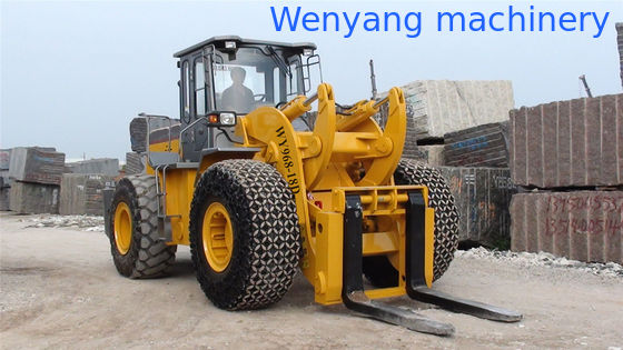 Vente chaude WY968-18D Chargeuse sur pneus 18 tonnes avec fourche à palettes et moteur Weichai 175KW fournisseur