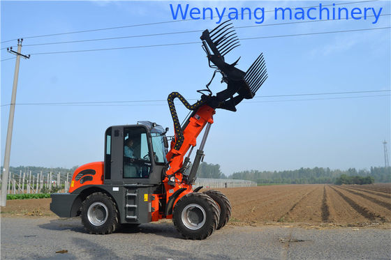 Chargeuse sur pneus à flèche télescopique et godet de 0,8 m3, 2 tonnes, avec une hauteur de levage maximale de 5100 mm fournisseur