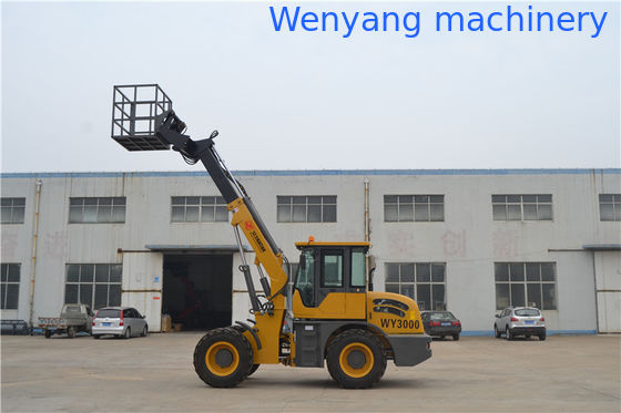 WY3000 hauteur de levage 5,4 m chariot élévateur télescopique avec plateforme de travail fournisseur