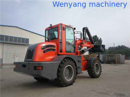 2.5 tonnes de machines de terre 4 roues motrices télescopiques avec auger de terre fournisseur