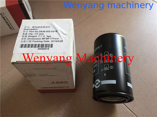 Les pièces détachées du moteur Dongfeng SC11CB220G2B1 filtre à carburant D638-002-02+B fournisseur