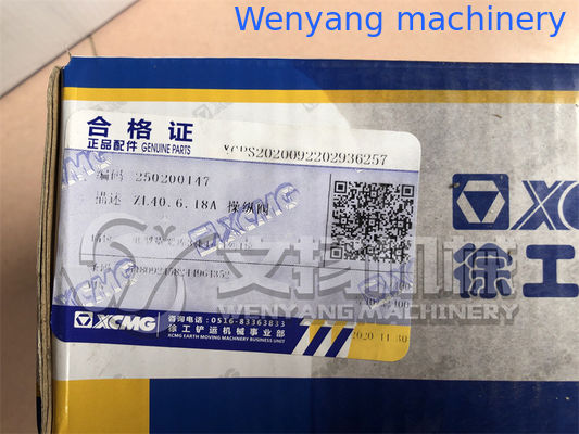 XCMG chargeur de roues ZL30G pièces de rechange originales soupape de commande 250200147 fournisseur